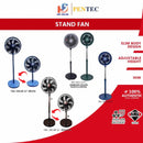 Pentec Kipas Berdiri Stand Fan TAC-2010 (10") TAC-2012 TAC-2012B (Brown/Blue) (12")