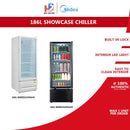 Midea Showcase Chiller 186L MDRZ263FGG30 MDRZ262FGG30