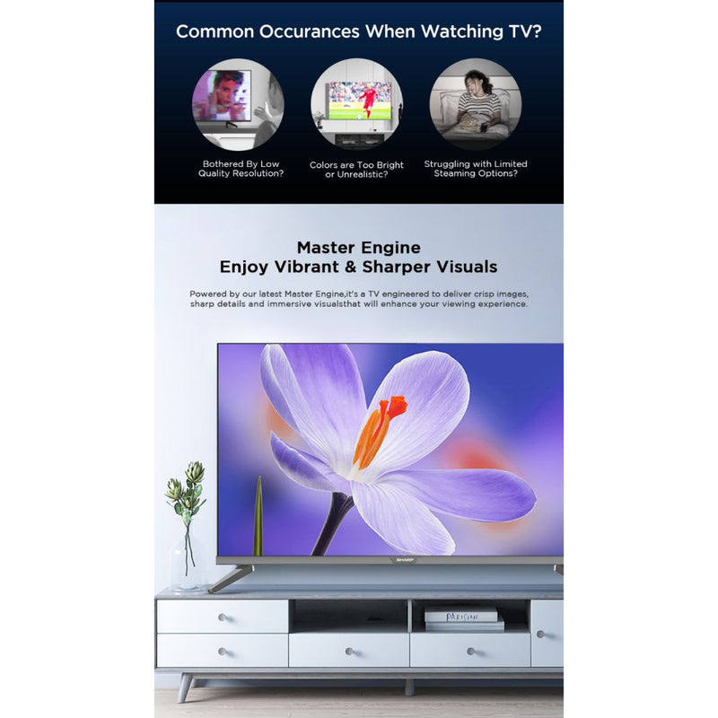 Sharp Televisyen 55" 4K Easy Smart TV 4TC55GJ4000X