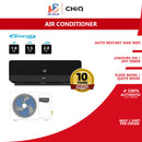 CHiQ Smart Elegant Inverter Air Conditioner CSDC-09DDE-BK (1.0HP) CSDC-12DDE-BK (1.5HP) CSDC-18DDE-BK (2.0HP) (Black WiFi)