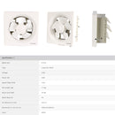 Sharp Pengudaraan Kipas - Exhaust Fan GVE80W (8") GVE100W (10") GVE120W (12")