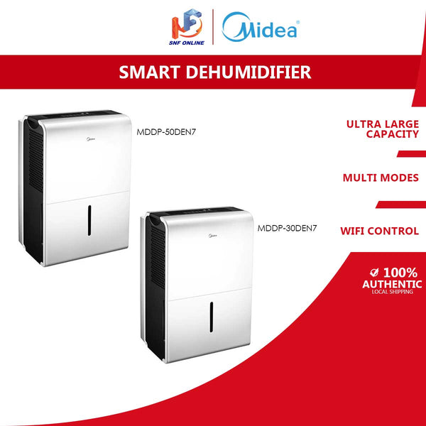 Midea Penyahlembap - Smart Dehumidifier MDDP-30DEN7 (30L) / MDDP-50DEN7 (50L)