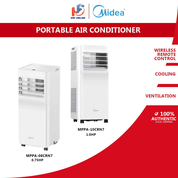Midea Portable Air Conditioner ( 0.7HP ) MPPA-08CRN7 / (1HP) MPPA-10CRN7