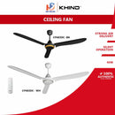Khind Kipas Siling Ceiling Fan 60’’ BLDC Motor (1set) CF683DC ( White / Black )