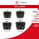 Faber Periuk Nasi Elektrik TRA Rice Cooker FRC-606 (0.6L) FRC-610 (1.0L) FRC-618 (1.8L) FRC-628 (2.8L)