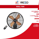 Rezo 16'' Wall Fan 4 Blade With Remote Control X20