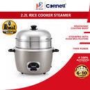 Cornell Periuk Nasi (2.2L) Rice Cooker SteamPro with Huge Multilayers SUS304 Cookwares CRC-CP220SS