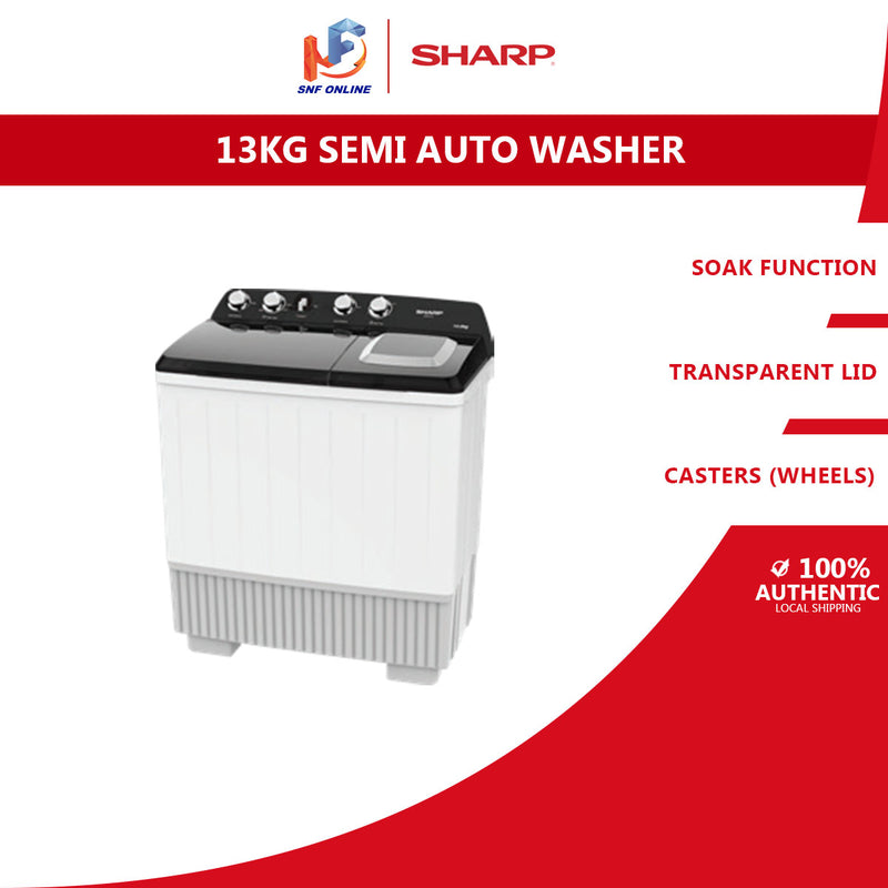 Sharp Semi Auto Washing Machine Washer ( 13kg ) ESTP1316