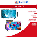 Philips (43'') Slim LED TV Television 43PFT5009 43PFT5009/68 (BASIC TV) / QLED TV 43PQT6731 43PQT6731/68 (GOOGLE TV)