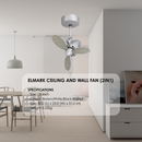 Elmark Kipas Siling & Dinding 18” (Perak) P50-BA 18" Ceiling and Wall Fan (Silver) P50-BA