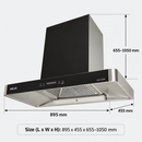 Milux Cerobong Dapur (1500m³/hr) Inverter DC Motor Chimney Cooker Hood MHC-S9288