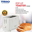 Trio 2 Slice Pop Up Toaster TTS-662 TTS-662