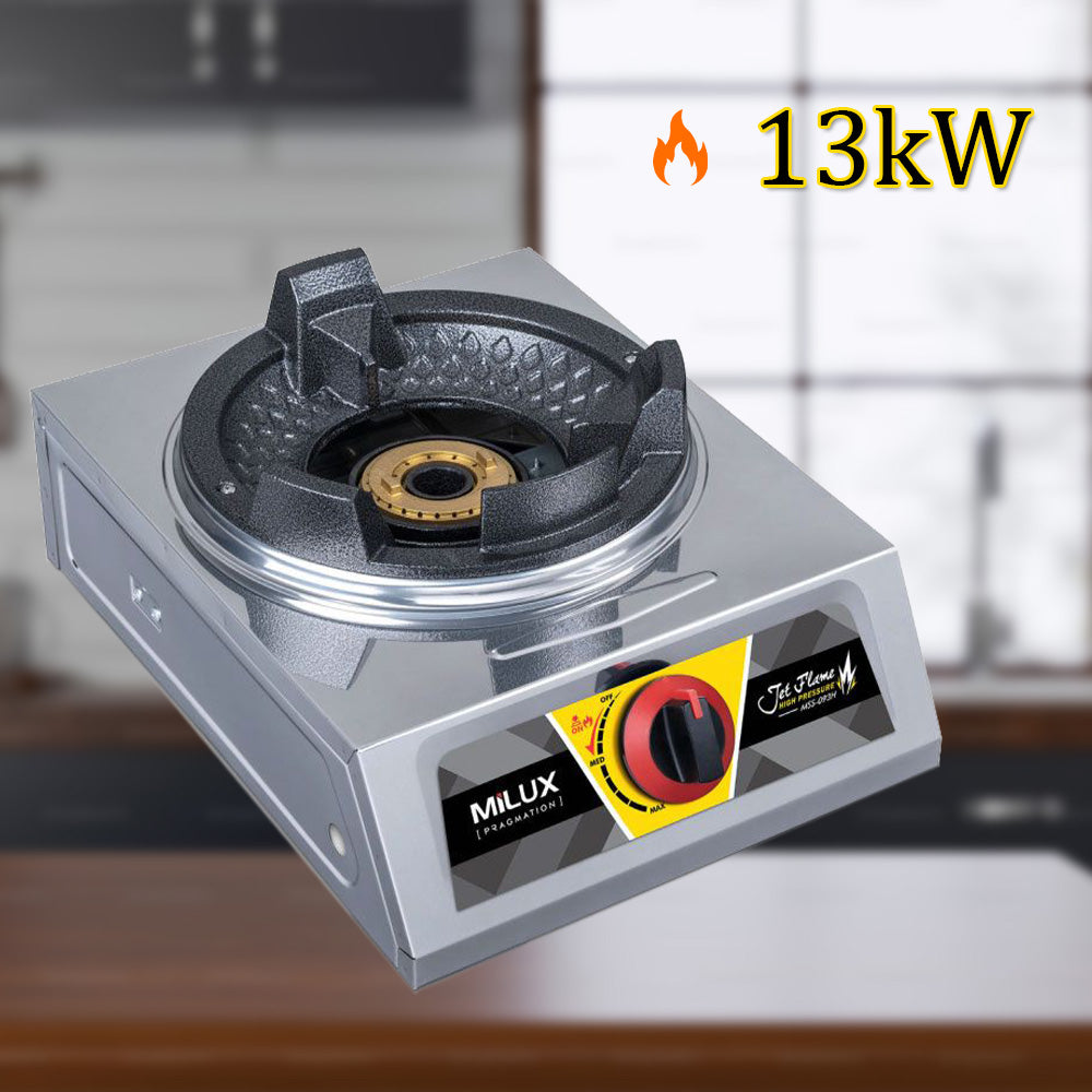 Milux Dapur Gas Tunggal Tekanan Tinggi High Pressure Gas Cooker MSS-09