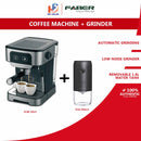 Faber Mesin Kopi Coffee Machine Retro FCM1815 + Faber Pengisar Kopi Coffee Grinder Retro FCG P6015