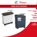 Faber Mesin Basuh Semi Auto Washing Machine FWM-SM80GR (8KG) / FWM-SM901DG (9KG)