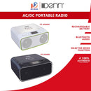 Denn Boombox CD Mudah Alih AC/DC Portable CD Boombox CR-4068RW (White) CR-4068RB (Blue)