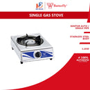 Butterfly Dapur Gas Stainless Steel Single Gas Cooker BGC-269