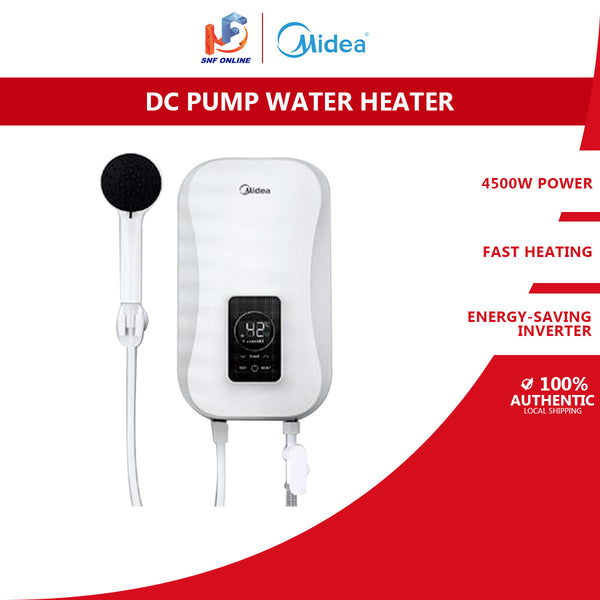 Midea Pemanas Air Shower Heater With Dc Pump MWH-45EPGPMY(W)-WS