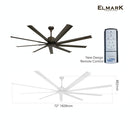 Elmark Kipas Siling 72” 9HE - 9HE DC Motor Ceiling fan with Remote control 9HE72 9HE-RB 9HE-MBK
