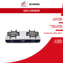 Khind Dapur Gas Stainless Steel Double Gas Cooker GC8008