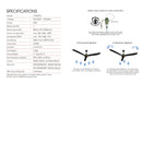 Khind Kipas Siling Ceiling Fan 60’’ BLDC Motor (1set) CF683DC ( White / Black )