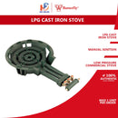 Butterfly Dapur Gas Besi LPG Cast Iron Gas Stove C-40(LS)