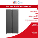 Midea Refrigerator Side By Side 564L 2 Doors Fridge MDRS710FIE56