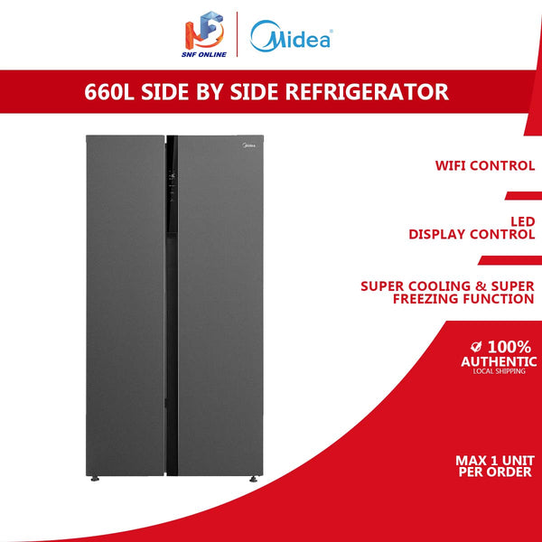 Midea Refrigerator Side By Side 564L 2 Doors Fridge MDRS710FIE56