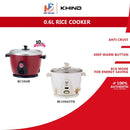 Khind  Periuk Nasi Anshin Rice Cooker 0.6L RC106M RC10665TH