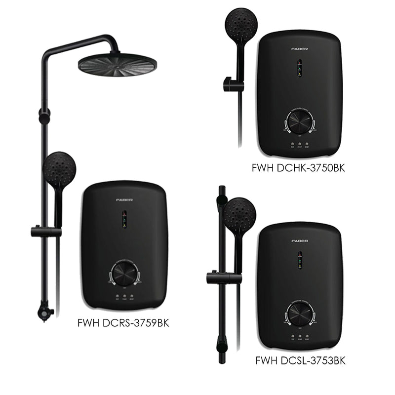 Faber Pemanas Air DC Pump Water Heater FWH DCHK-3750BK / FWH DCSL-3753BK / FWH DCRS-3759BK