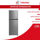 Toshiba Peti Sejuk 2 Pintu - 330L 2 Door Inverter Refrigerator GR-RT349WE-PMY(57)