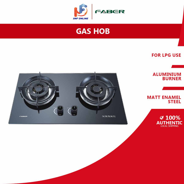 Faber Dapur Gas Tanam - 2 Burner Built In Gas Hob FBIH-G752B520TG