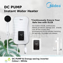 Midea Pemanas Air Shower Heater With Dc Pump MWH-45EPGPMY(W)-WS