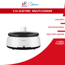 Midea Periuk Serbaguna Elektrik Electric Multi Cooker 3.5L MMC-EC1335-WH