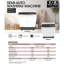Khind Mesin Basuh Semi Auto Washing Machine WM717 (7KG) / WM801SA (8KG)