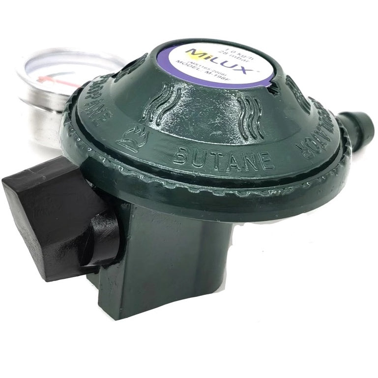 Eurogas / Apro / Milux / KSHome / Chelstar - Sirim Safety Low Pressure Gas Regulator Complete Double Safety Rubber Hose M-198F