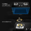 Haier Dapur Gas - Gas Hob Tempered Glass Gas Cooker (Black) HC-Q27266
