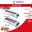 Homelux Dapur Gas Bakar Lokcing Multi Purpose BBQ Grill Auto HBBQ-D2053 HBBQ-S1053