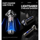 Skyworth Lightsaber 3 Heads Shaver with Nose Trimmer Rechargeable S5C