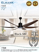 Elmark 72’’ Kipas Siling 6 Blade DC Motor Ceiling Fan ELMARK 726B