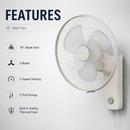 Khind Kipas Dinding - Wall Fan (16") WF-1602SE WF1602SE WF1601AC