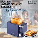 DENN Pembakar Roti Bread Toaster 2-Slice Pop Up BT-2650DB
