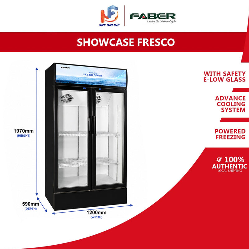 Faber Showcase Fresco Chiller Fridge 2 Door Refridgerator FRESCO SC-89
