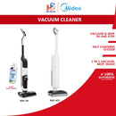 Midea Pembersih Lantai Vacuum 3 in 1 Wet & Dry Floor Cleanner Cordless MVC-X6 MVC-AT2