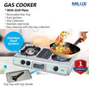 Milux Milux Dapur Gas Dengan Plat Pemanggang Gas Cooker with Grill Plate Dapur Gas MSS-2500G MSS2500G