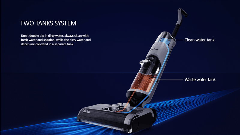 Midea Pembersih Lantai Vacuum 3 in 1 Wet & Dry Floor Cleanner Cordless MVC-X6