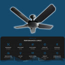 REZO Kipas Siling - Ventus Ceiling Fan with Remote Control MY56 ZR42 (42") MR56DC MY40DC MY46DC MY56DC (Matt Black)