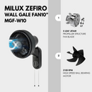 Milux Kipas Dinding Zefiro Wall Gale Fan 10" MGF-W10