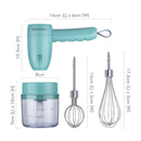 Milux Pencincang & Pengadun Tangan Euro Uno Wireless Mini Hand Mixer & Chopper EUUM-250