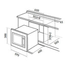 Rubine 28L Microwave Oven With Grill RMO-OREO-28BL